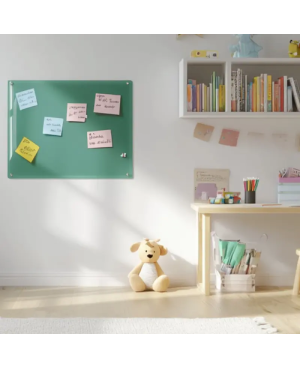 Skleněná magnetická tabule pro děti - zelená smaragdová Smatab®