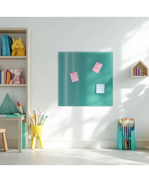 Skleněná magnetická tabule pro děti - zelená smaragdová Smatab®