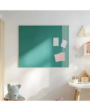 Skleněná magnetická tabule pro děti - zelená smaragdová Smatab®