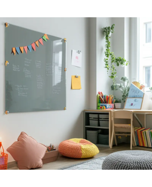 Skleněná magnetická tabule pro děti - šedá paynova Smatab®