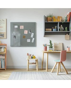 Skleněná magnetická tabule pro děti - šedá paynova Smatab®