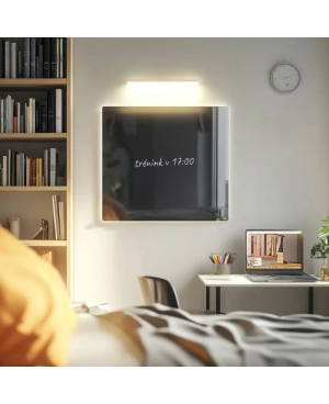 Sivá antracitová sklenená tabuľa pre deti