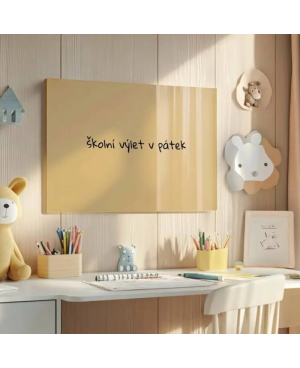 Skleněná magnetická tabule - okrová umbra Smatab®