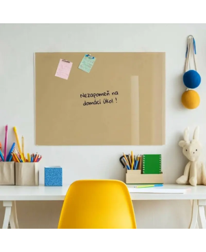 Skleněná magnetická tabule - okrová umbra Smatab®