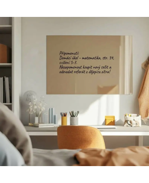 Skleněná magnetická tabule - okrová umbra Smatab®