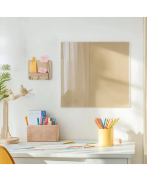 Skleněná magnetická tabule - okrová umbra Smatab®