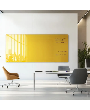 Skleněná pracovní a kancelářská tabule - žlutá exotická Smatab®