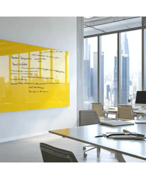 Skleněná pracovní a kancelářská tabule - žlutá exotická Smatab®