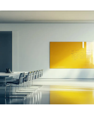 Skleněná pracovní a kancelářská tabule - žlutá neapolská Smatab®