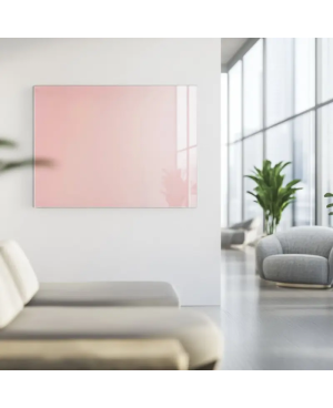 Růžová tělová skleněná pracovní a kancelářská tabule Smatab®