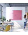 Skleněná pracovní a kancelářská tabule - růžová perlová Smatab®