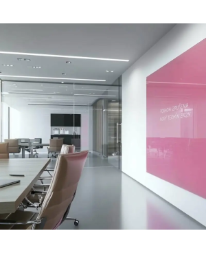 Skleněná pracovní a kancelářská tabule - růžová perlová Smatab®