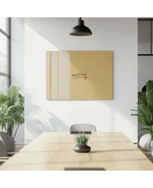 Skleněná pracovní a kancelářská tabule - okrová umbra Smatab®