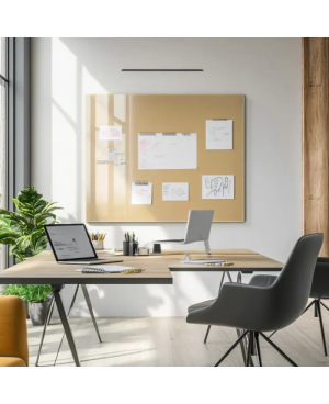 Skleněná pracovní a kancelářská tabule - okrová umbra Smatab®