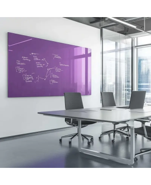 Skleněná pracovní a kancelářská tabule - fialová kobaltová Smatab®