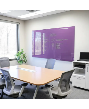 Skleněná pracovní a kancelářská tabule - fialová kobaltová Smatab®