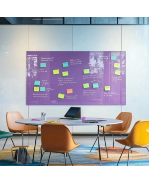 Skleněná pracovní a kancelářská tabule - fialová kobaltová Smatab®