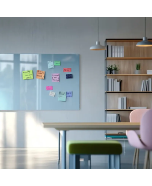 Skleněná pracovní a kancelářská tabule - modrá královská Smatab®