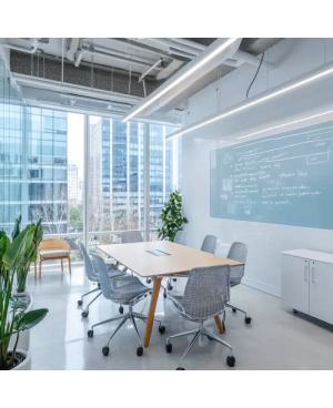 Skleněná pracovní a kancelářská tabule - modrá královská Smatab®