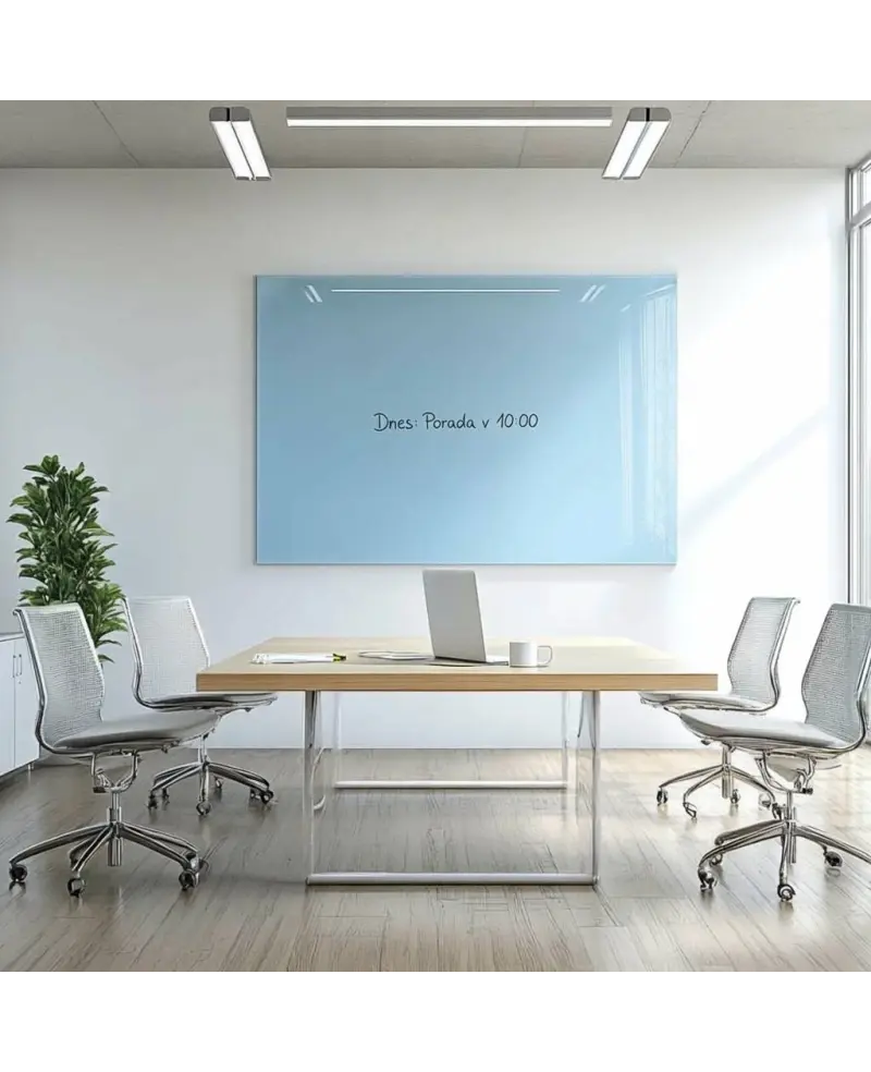 Skleněná pracovní a kancelářská tabule - modrá královská Smatab®
