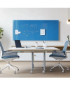 Skleněná pracovní a kancelářská tabule - modrá coelinová Smatab®