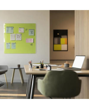 Skleněná pracovní a kancelářská tabule - zelená pistáciová Smatab®