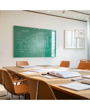 Skleněná pracovní a kancelářská tabule - zelená veronesova Smatab®