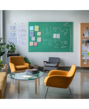 Skleněná pracovní a kancelářská tabule - zelená veronesova Smatab®