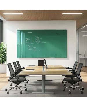 Skleněná pracovní a kancelářská tabule - zelená veronesova Smatab®