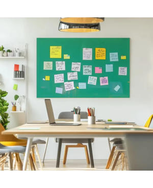 Skleněná pracovní a kancelářská tabule - zelená veronesova Smatab®