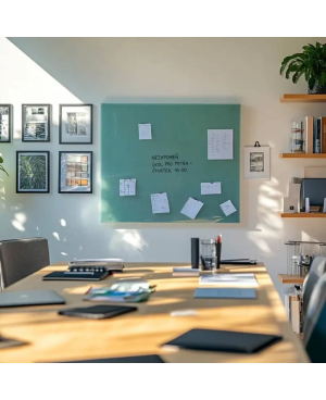 Skleněná pracovní a kancelářská tabule - zelená smaragdová Smatab®