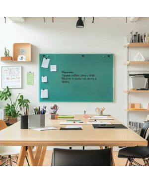 Skleněná pracovní a kancelářská tabule - zelená smaragdová Smatab®