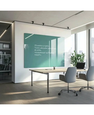 Skleněná pracovní a kancelářská tabule - zelená smaragdová Smatab®