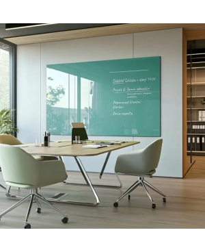 Skleněná pracovní a kancelářská tabule - zelená smaragdová Smatab®
