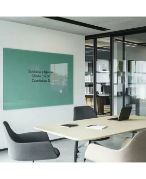 Skleněná pracovní a kancelářská tabule - zelená smaragdová Smatab®