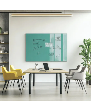 Skleněná pracovní a kancelářská tabule - zelená smaragdová Smatab®