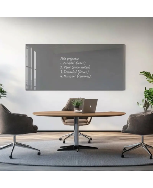 Skleněná pracovní a kancelářská tabule - šedá paynova Smatab®