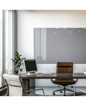 Skleněná pracovní a kancelářská tabule - šedá paynova Smatab®