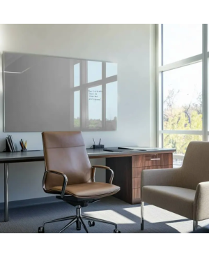 Skleněná pracovní a kancelářská tabule - šedá paynova Smatab®