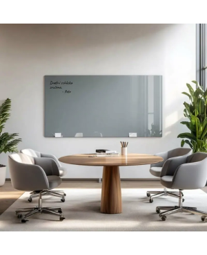 Skleněná pracovní a kancelářská tabule - šedá paynova Smatab®