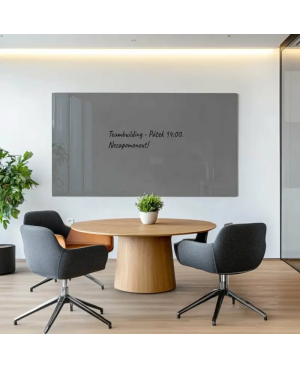 Skleněná pracovní a kancelářská tabule - šedá paynova Smatab®