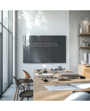 Skleněná pracovní a kancelářská tabule - šedá antracitová Smatab®