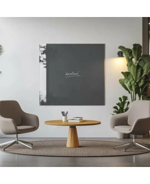 Skleněná pracovní a kancelářská tabule - šedá antracitová Smatab®