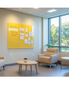 Žlutá exotická skleněná magnetická tabule Smatab® pro neziskové organizace