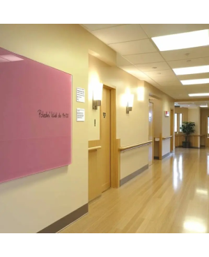 Růžová perlová skleněná magnetická tabule Smatab® pro neziskové organizace